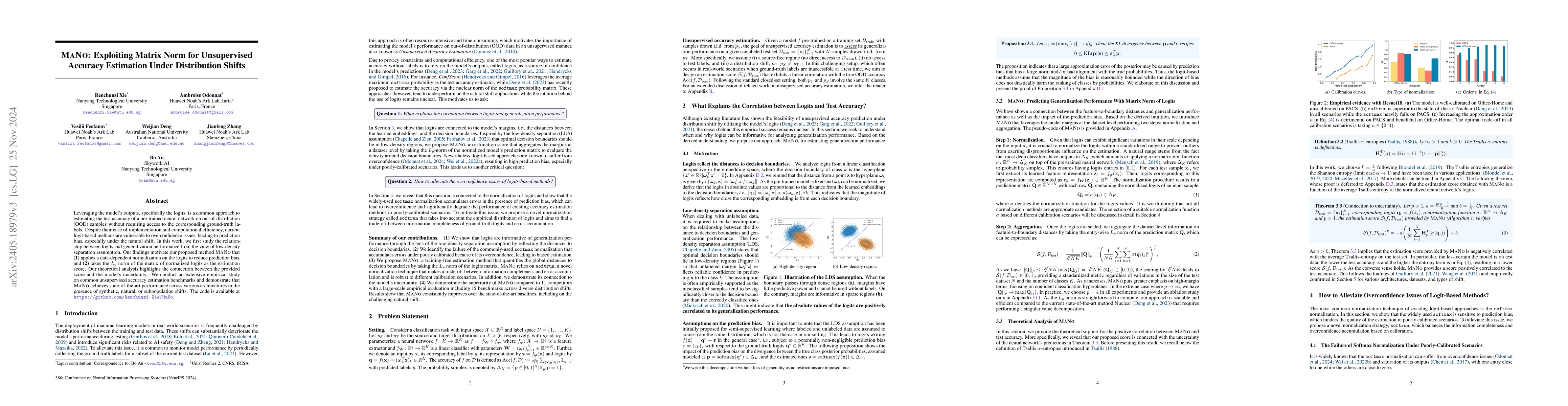Thumbnail for MANO: Exploiting Matrix Norm for Unsupervised Accuracy Estimation Under
  Distribution Shifts