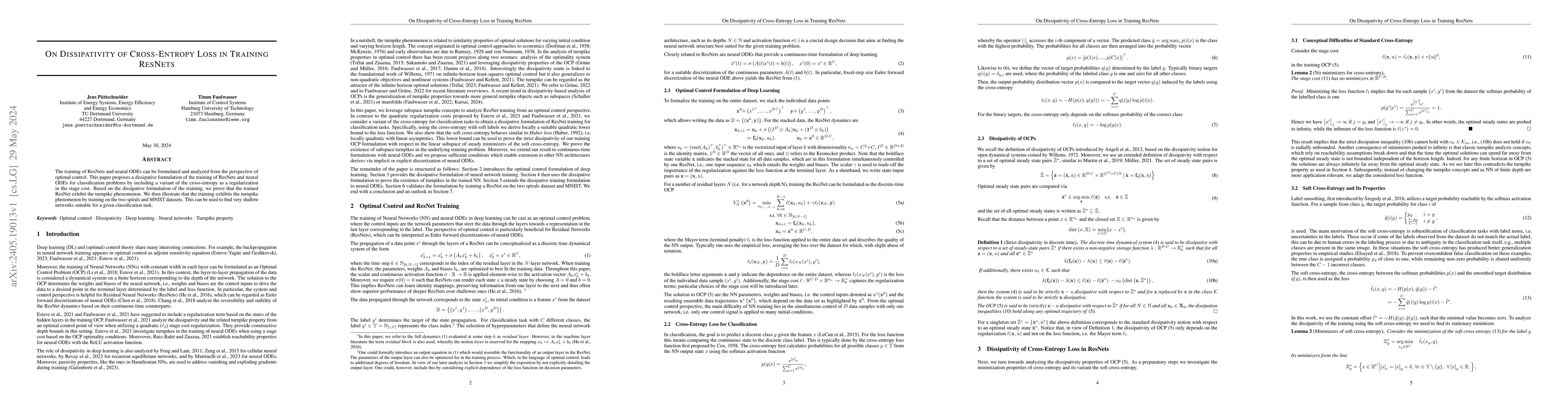 Thumbnail for On Dissipativity of Cross-Entropy Loss in Training ResNets