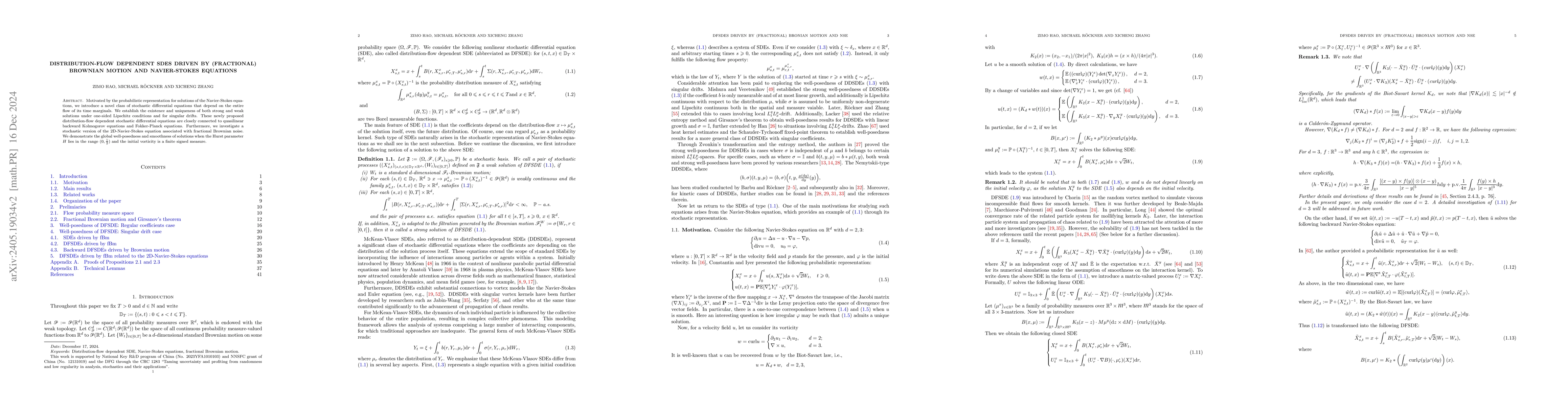 Thumbnail for Flow-distribution dependent SDEs and Navier-Stokes equations with
  $\mathbf f$B$\mathbf m$