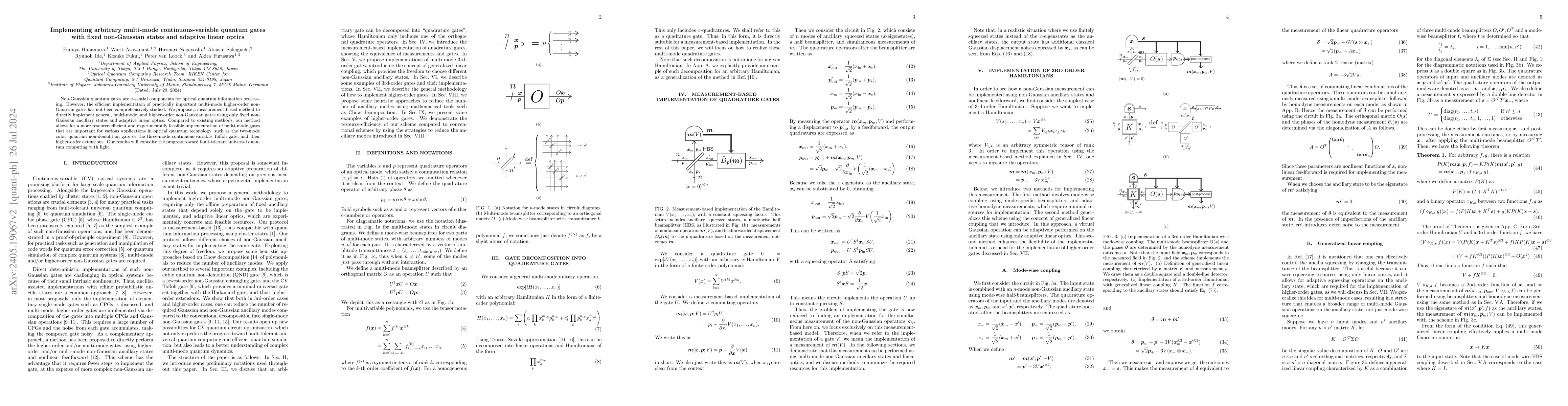 Thumbnail for Implementing arbitrary multi-mode continuous-variable quantum gates with
  fixed non-Gaussian states and adaptive linear optics
