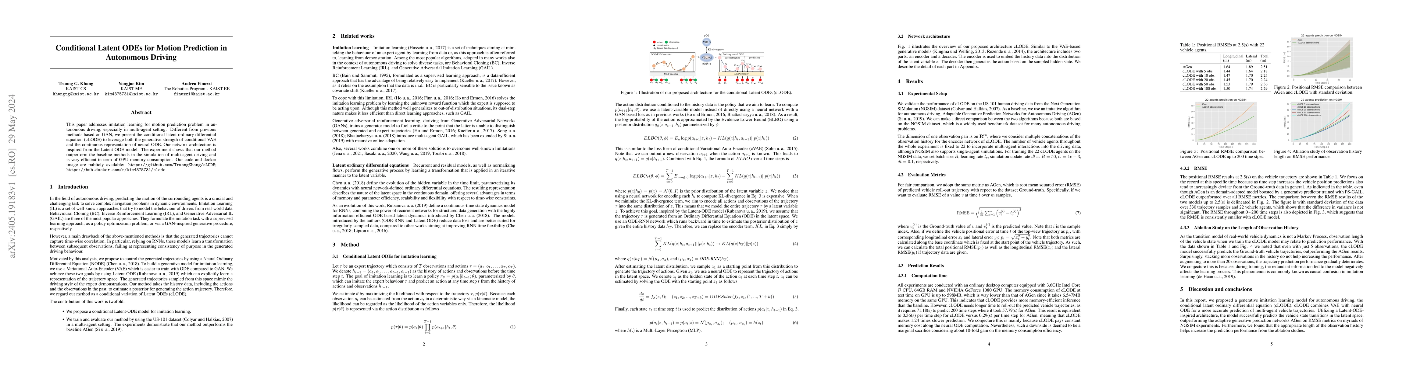Thumbnail for Conditional Latent ODEs for Motion Prediction in Autonomous Driving