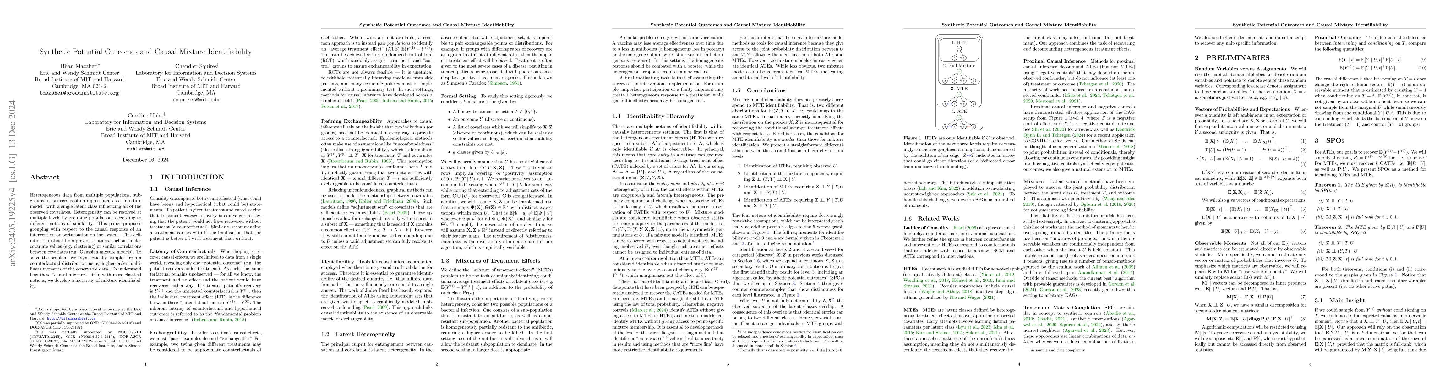 Thumbnail for Synthetic Potential Outcomes for Mixtures of Treatment Effects