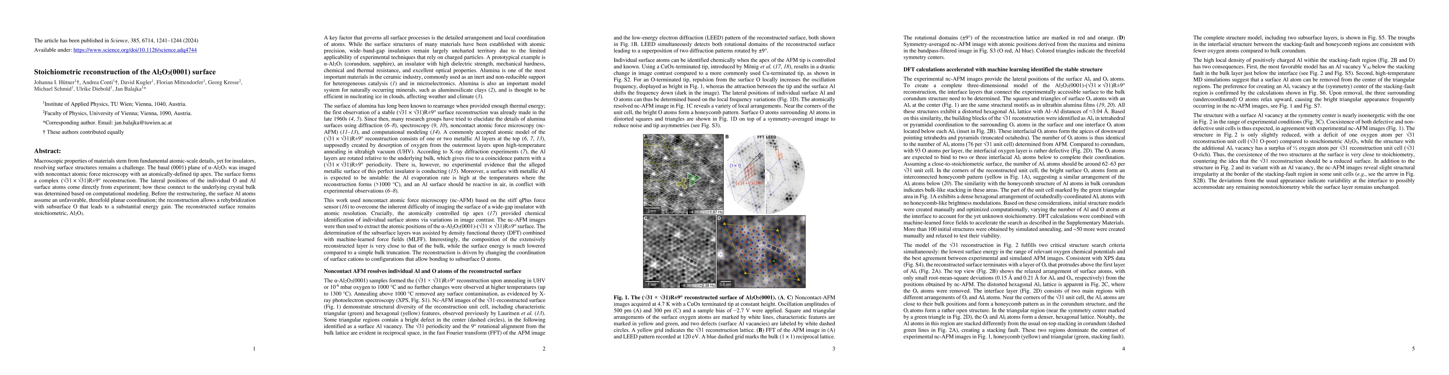 Thumbnail for Stoichiometric reconstruction of the Al$_{2}$O$_{3}$(0001) surface
