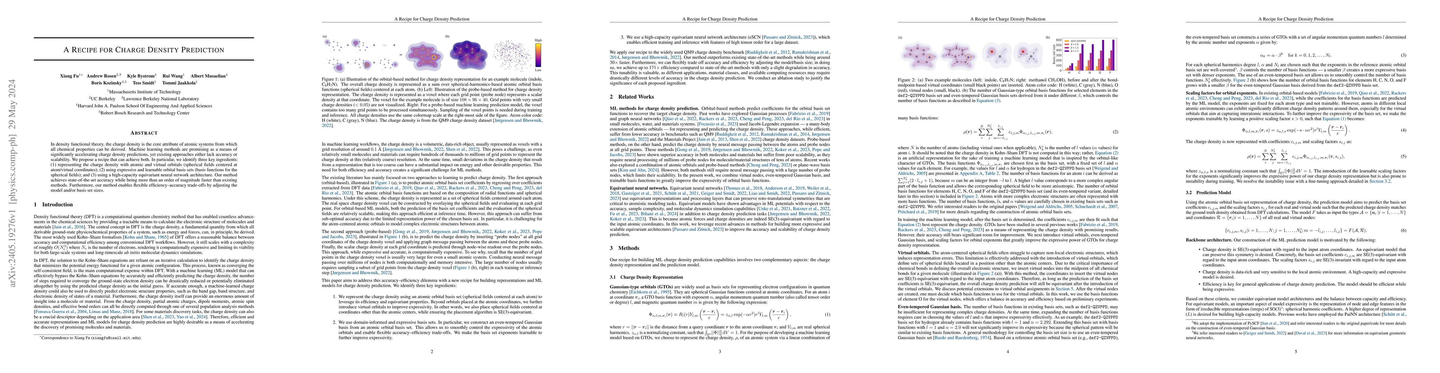 Thumbnail for A Recipe for Charge Density Prediction