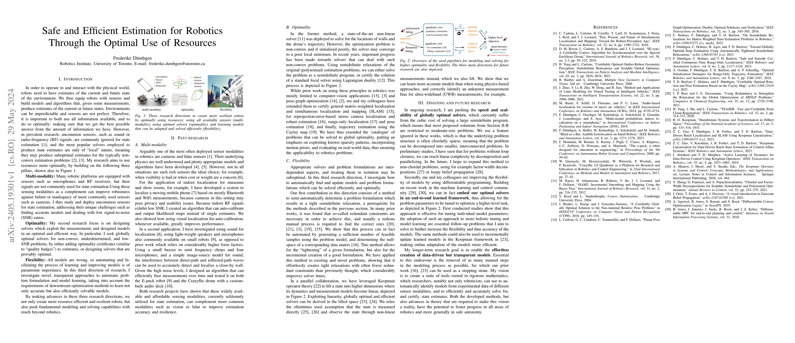 Thumbnail for Safe and Efficient Estimation for Robotics through the Optimal Use of
  Resources