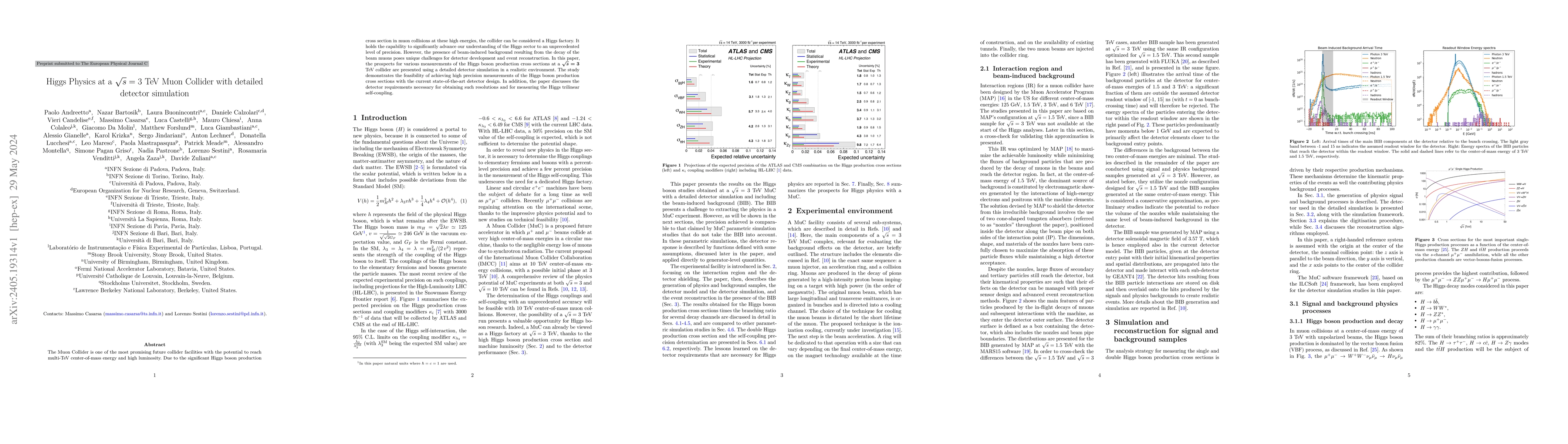 Thumbnail for Higgs Physics at a $\sqrt{s}=3$ TeV Muon Collider with detailed detector
  simulation
