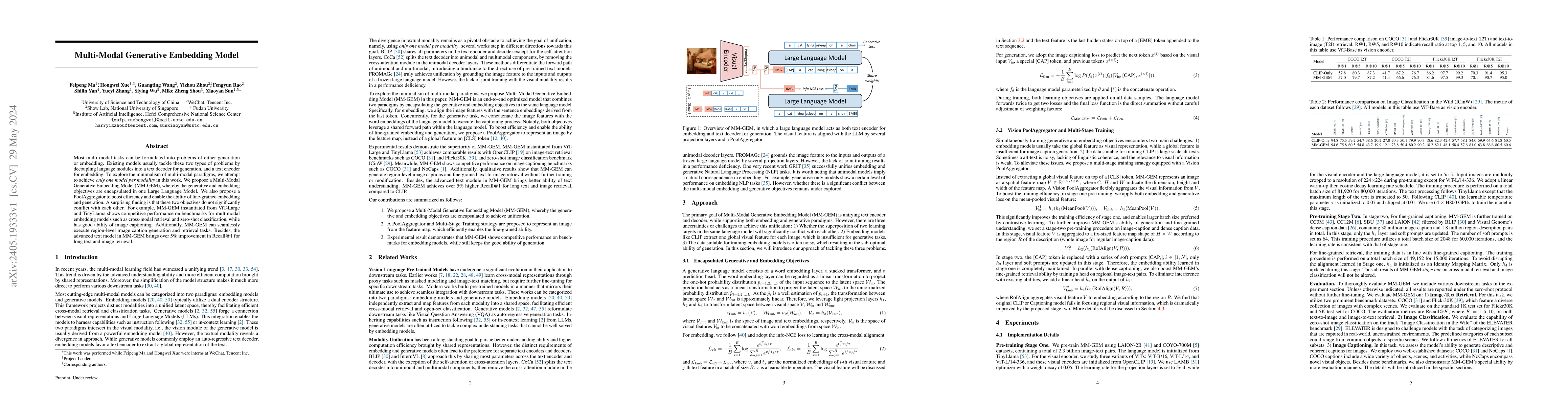 Thumbnail for Multi-Modal Generative Embedding Model