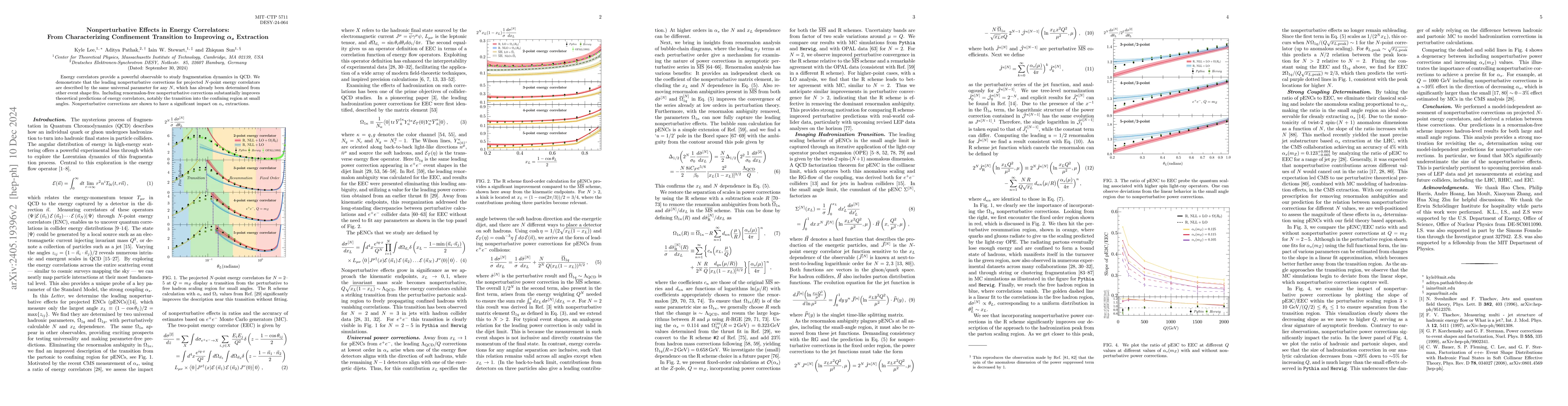 Thumbnail for Nonperturbative Effects in Energy Correlators: From Characterizing
  Confinement Transition to Improving $\alpha_s$ Extraction