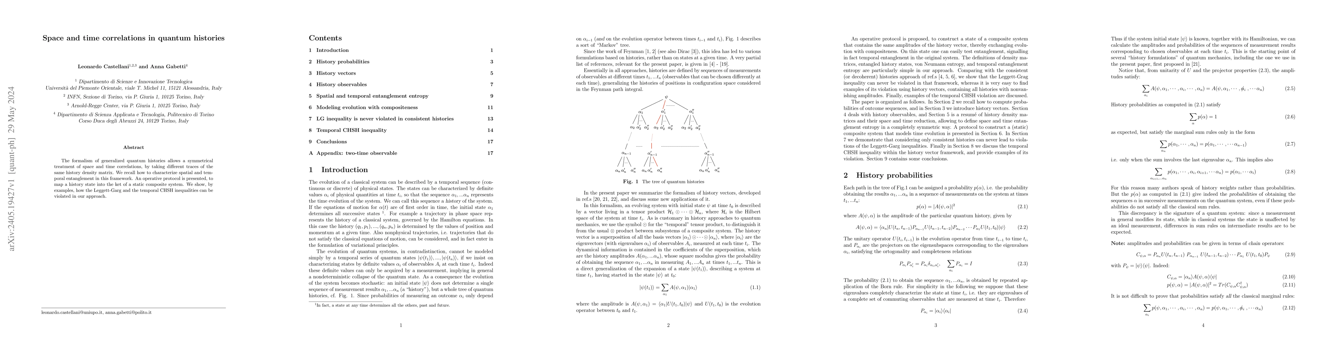 Thumbnail for Space and time correlations in quantum histories