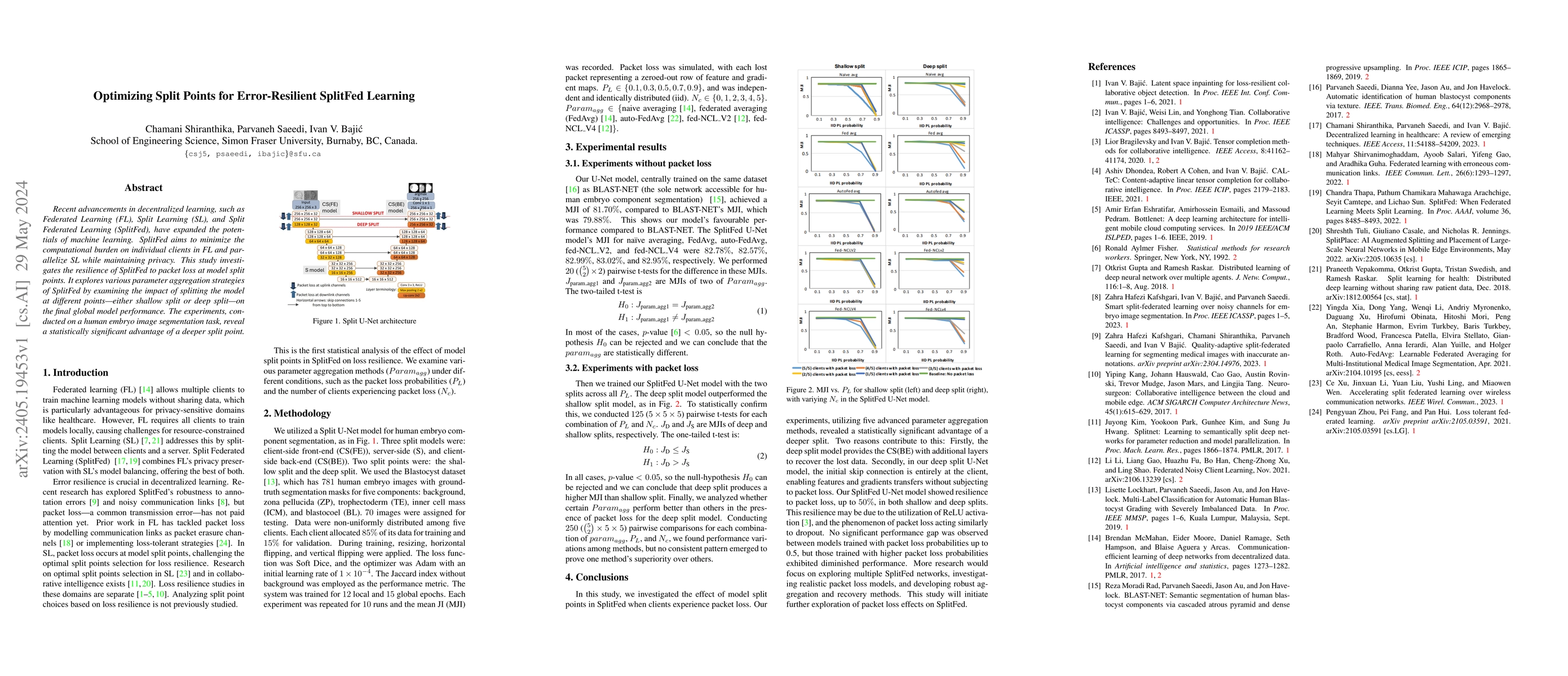 Thumbnail for Optimizing Split Points for Error-Resilient SplitFed Learning