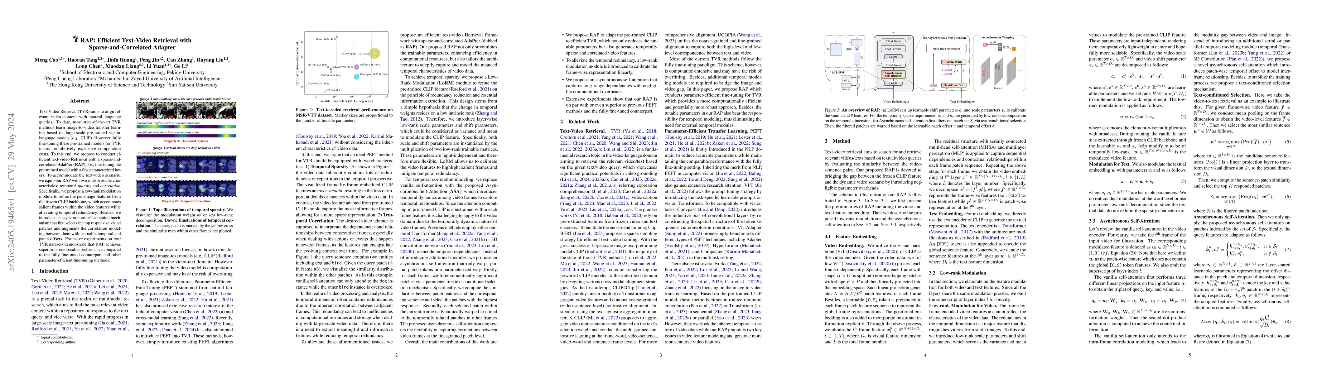 Thumbnail for RAP: Efficient Text-Video Retrieval with Sparse-and-Correlated Adapter