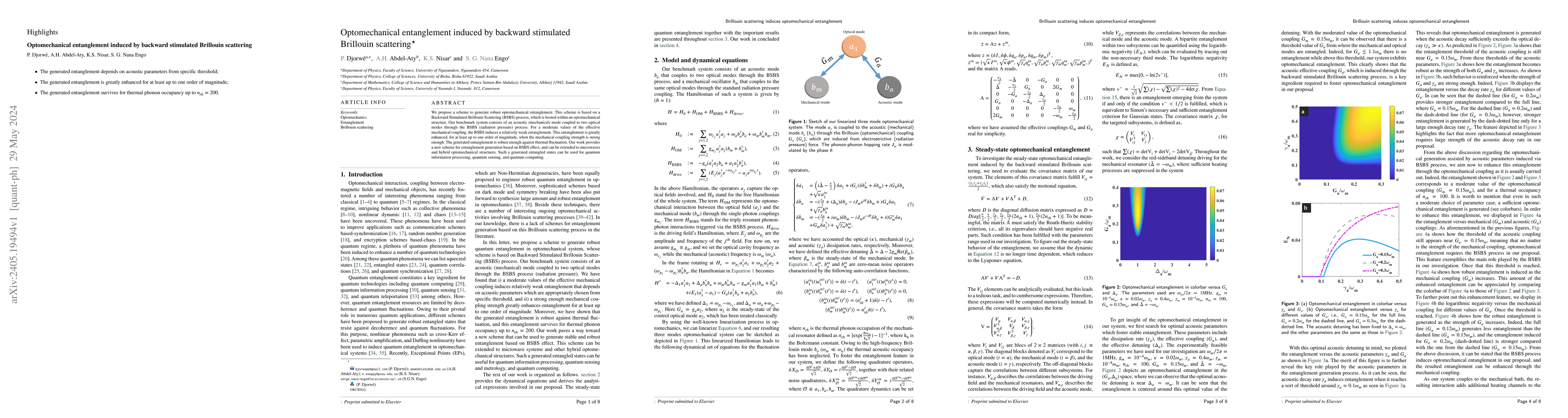 Thumbnail for Optomechanical entanglement induced by backward stimulated Brillouin
  scattering