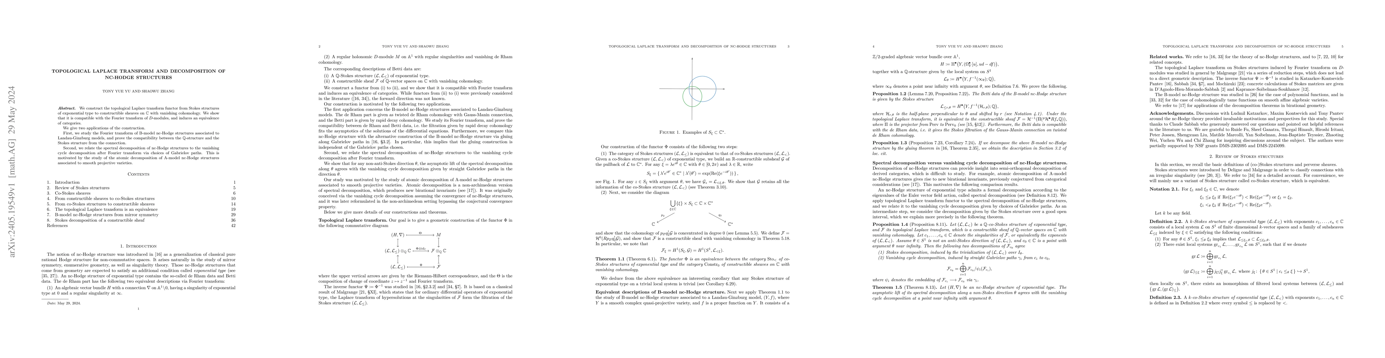 Thumbnail for Topological Laplace Transform and Decomposition of nc-Hodge Structures