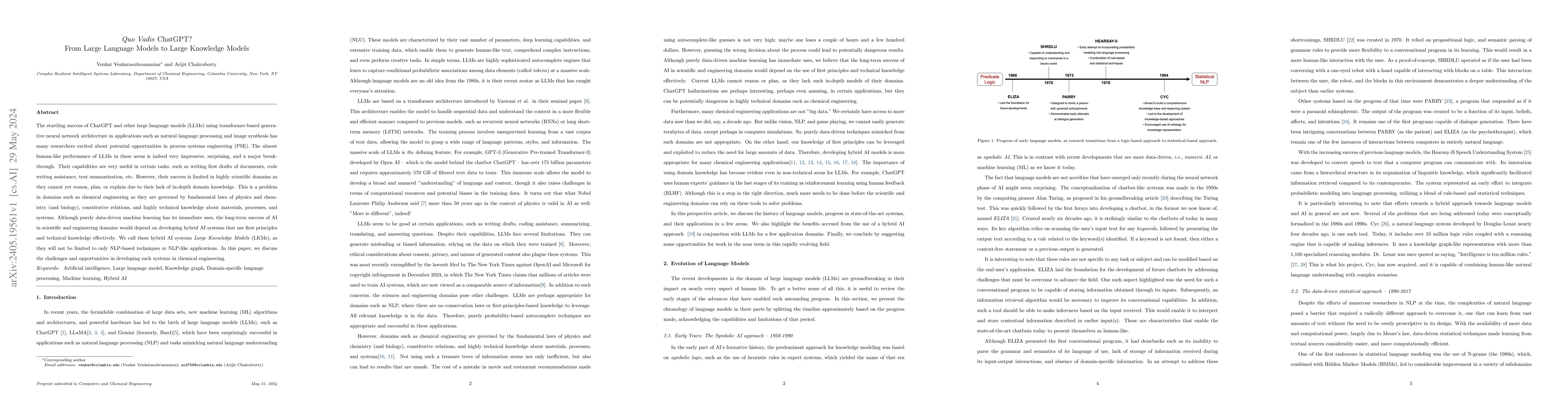 Thumbnail for Quo Vadis ChatGPT? From Large Language Models to Large Knowledge Models