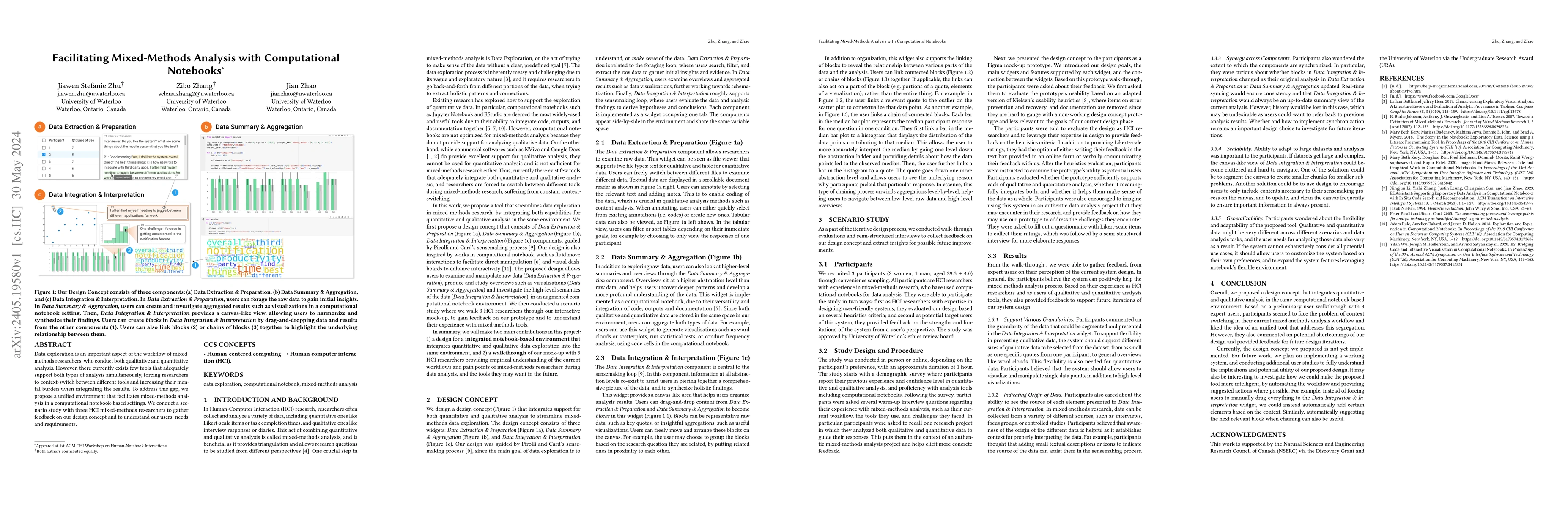 Thumbnail for Facilitating Mixed-Methods Analysis with Computational Notebooks