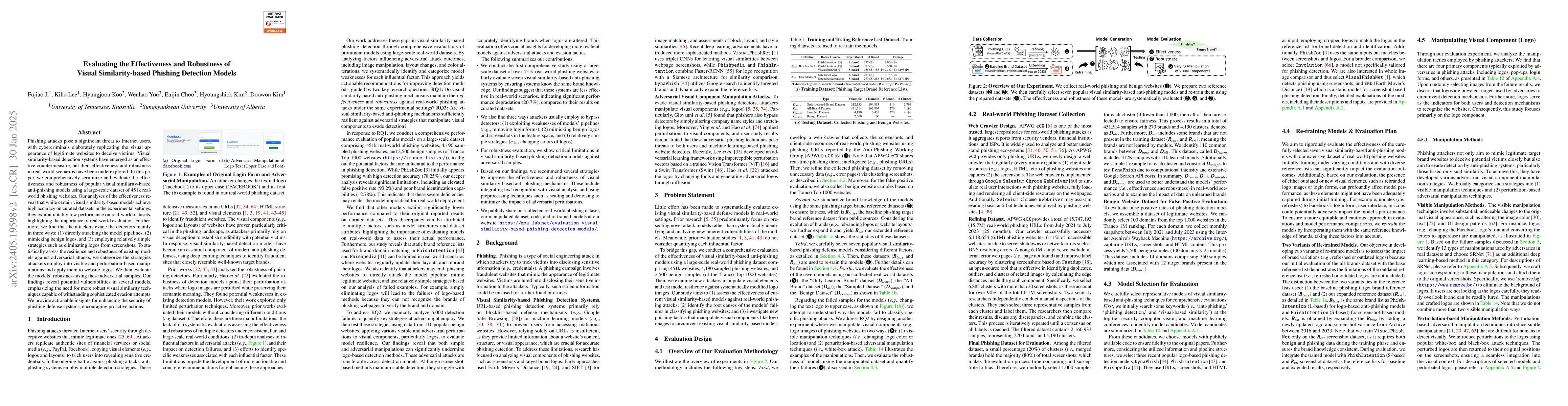 Thumbnail for Evaluating the Effectiveness and Robustness of Visual Similarity-based
  Phishing Detection Models