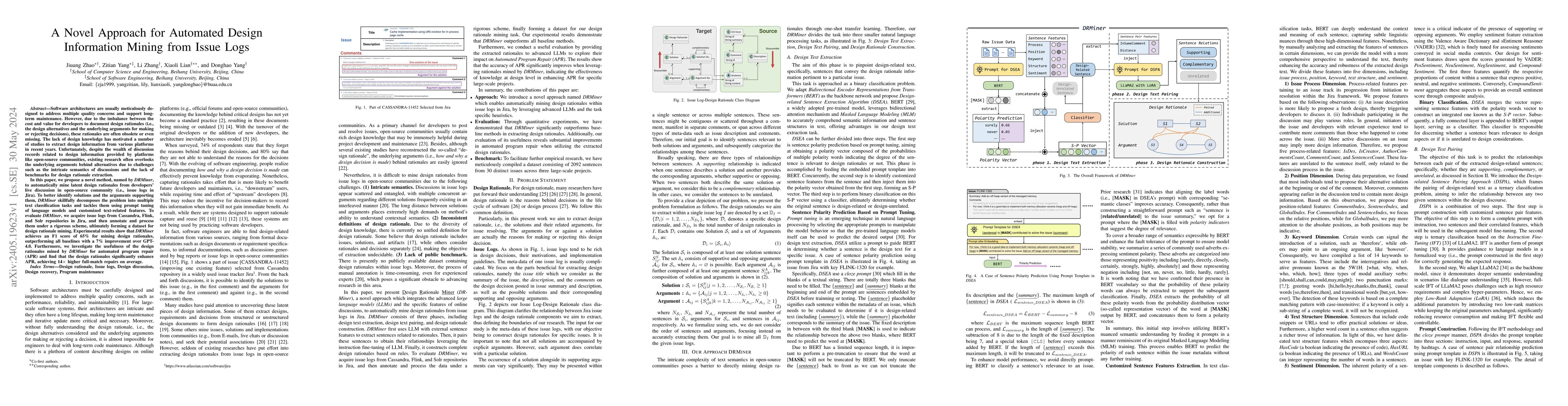 Thumbnail for A Novel Approach for Automated Design Information Mining from Issue Logs