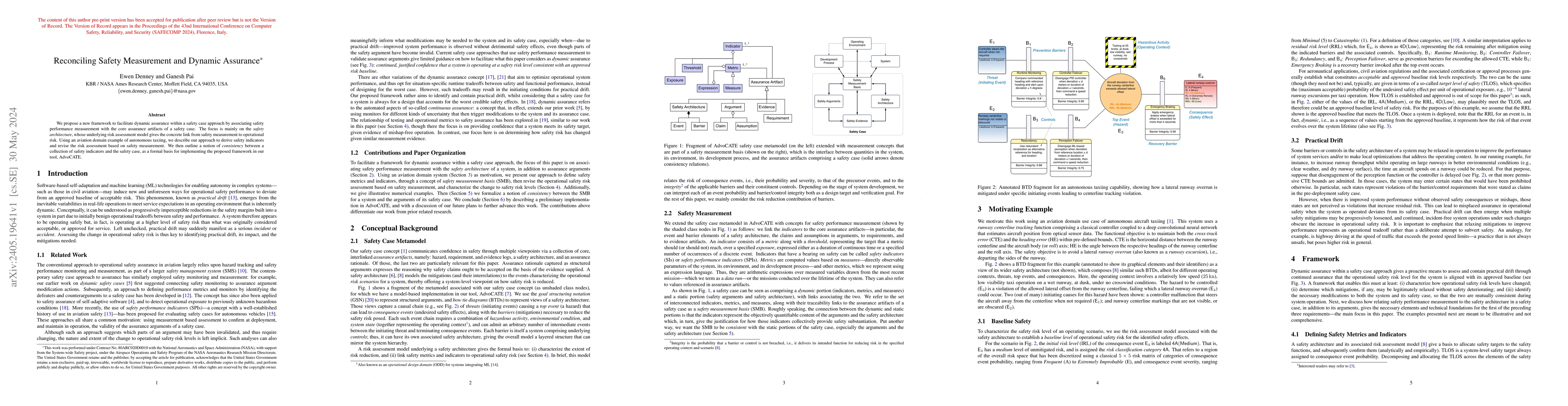 Thumbnail for Reconciling Safety Measurement and Dynamic Assurance