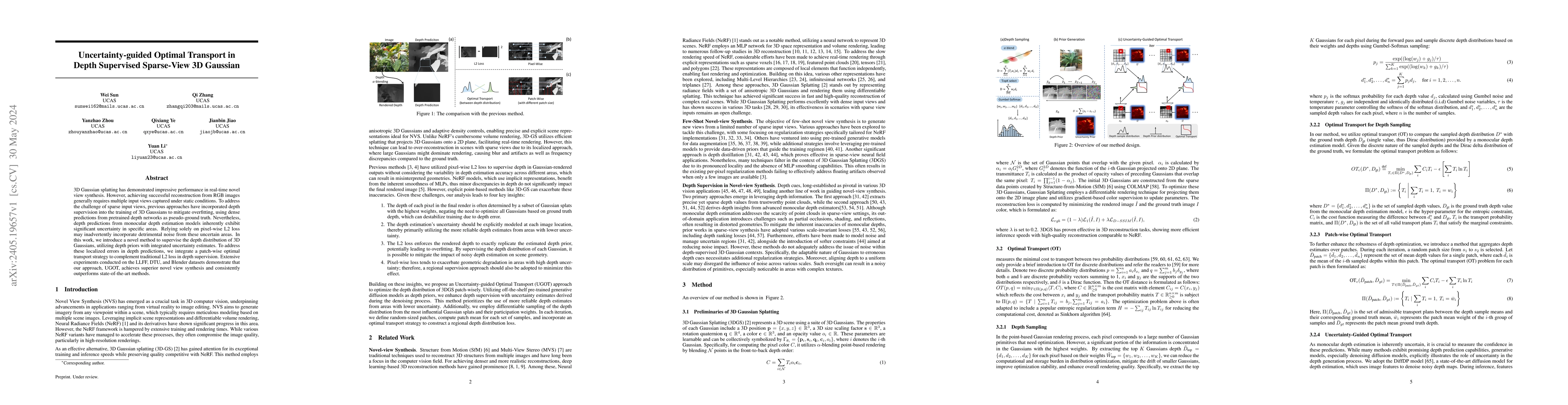 Thumbnail for Uncertainty-guided Optimal Transport in Depth Supervised Sparse-View 3D
  Gaussian