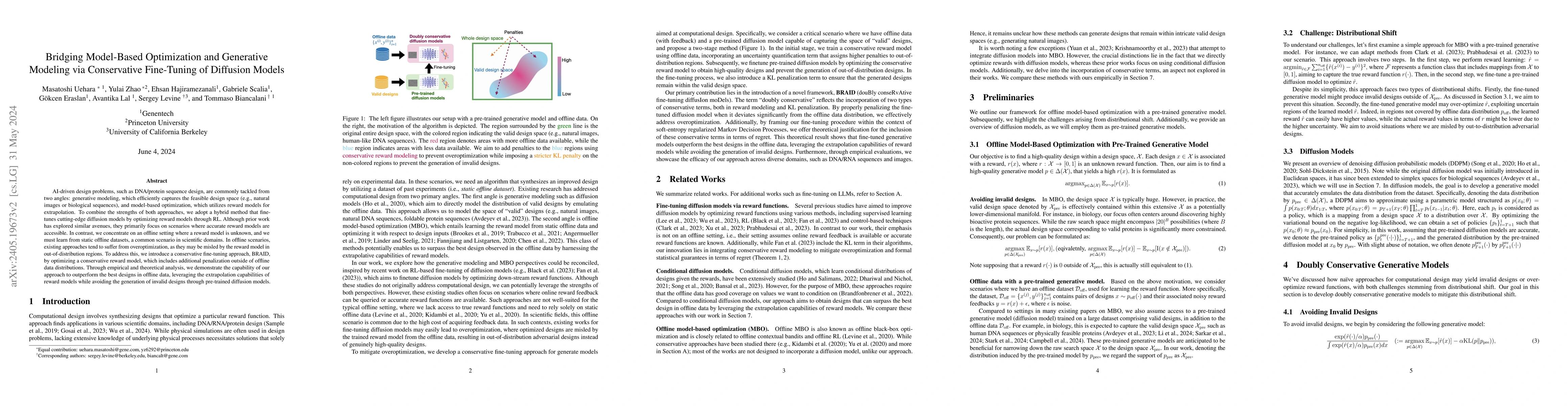 Thumbnail for Bridging Model-Based Optimization and Generative Modeling via
  Conservative Fine-Tuning of Diffusion Models