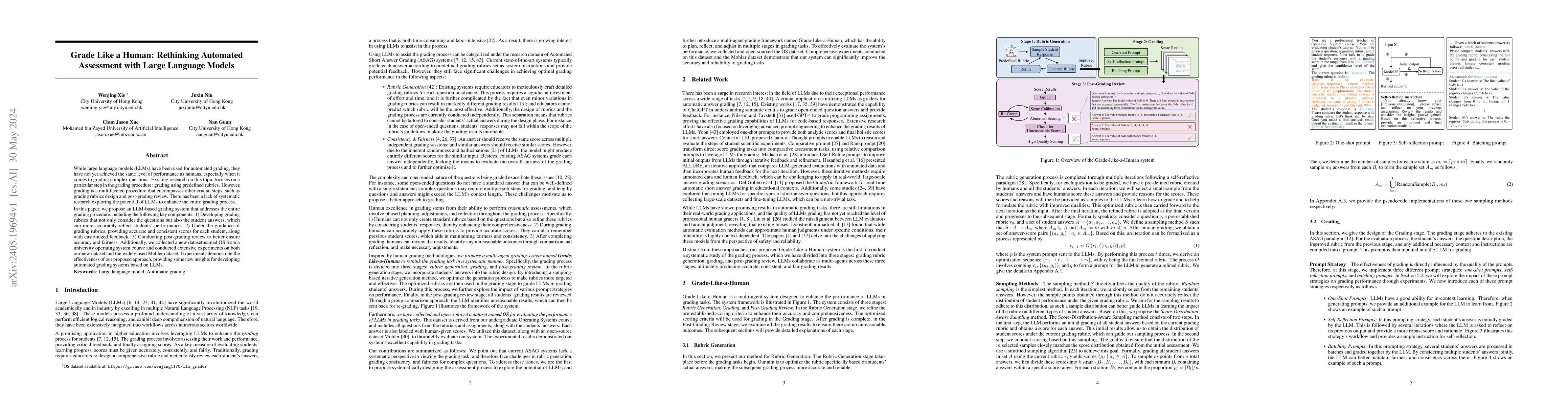 Thumbnail for Grade Like a Human: Rethinking Automated Assessment with Large Language
  Models