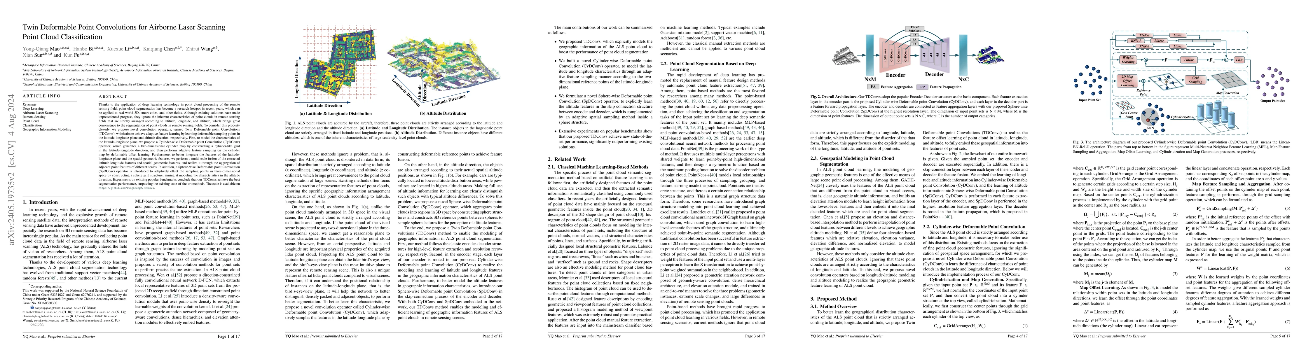 Thumbnail for Twin Deformable Point Convolutions for Point Cloud Semantic Segmentation
  in Remote Sensing Scenes