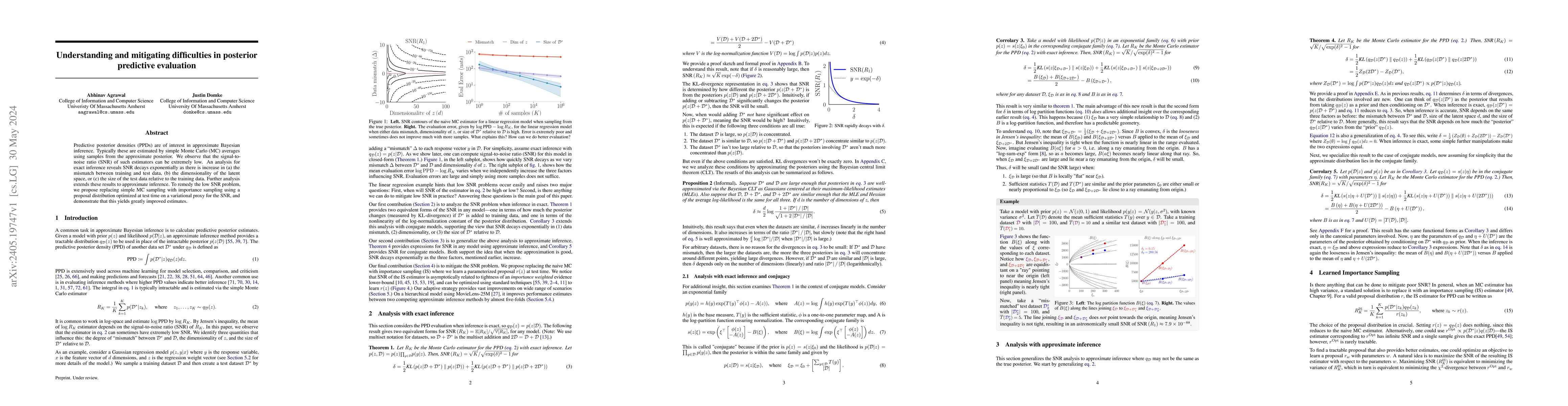 Thumbnail for Understanding and mitigating difficulties in posterior predictive
  evaluation