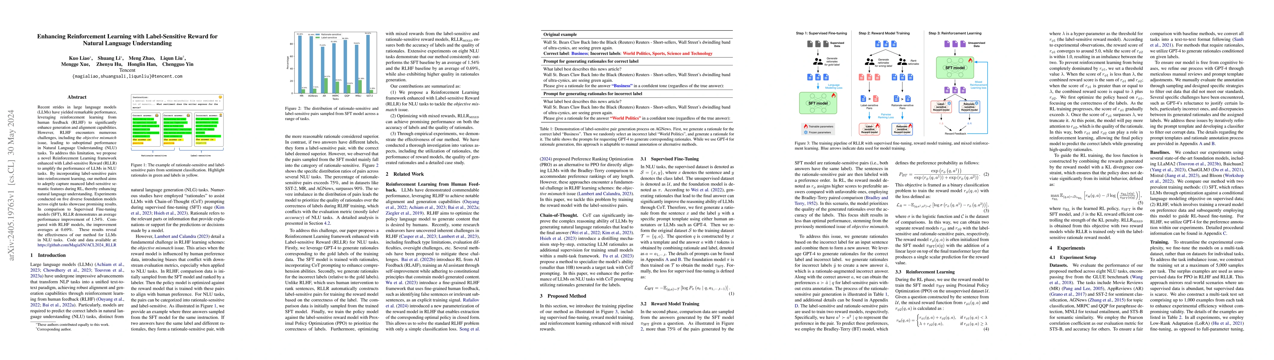 Thumbnail for Enhancing Reinforcement Learning with Label-Sensitive Reward for Natural
  Language Understanding