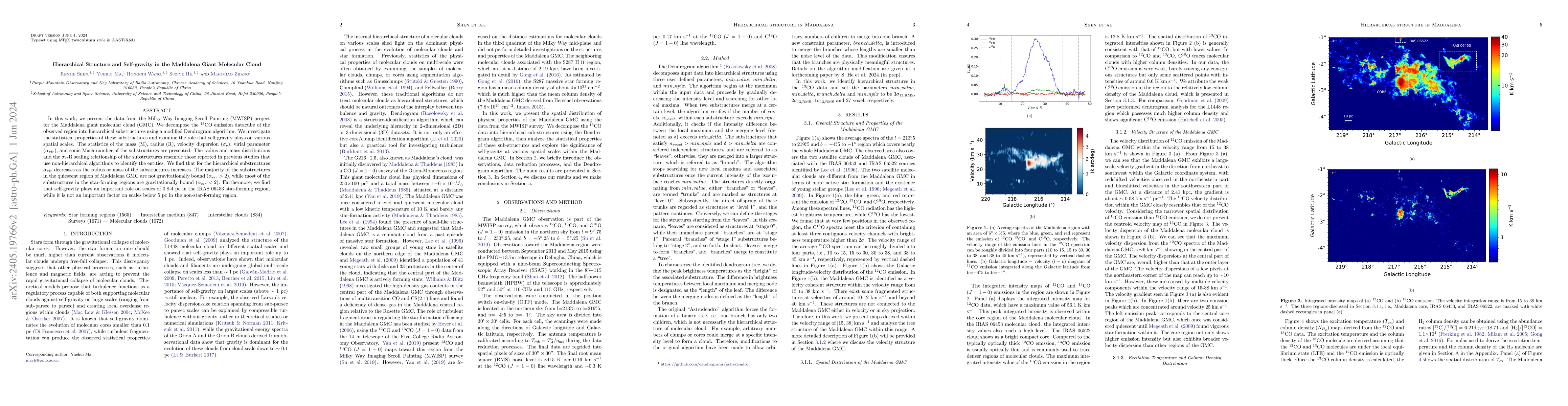 Thumbnail for Hierarchical Structure and Self-gravity in the Maddalena Giant Molecular
  Cloud