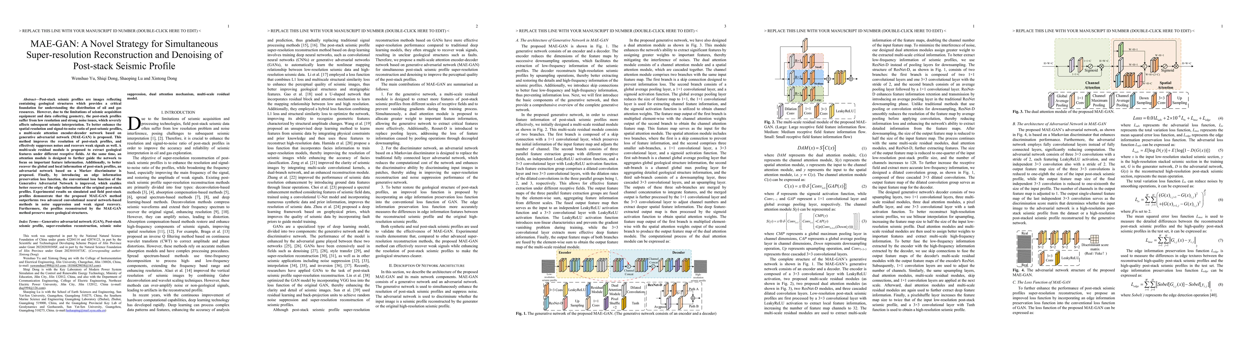 Thumbnail for MAE-GAN: A Novel Strategy for Simultaneous Super-resolution
  Reconstruction and Denoising of Post-stack Seismic Profile