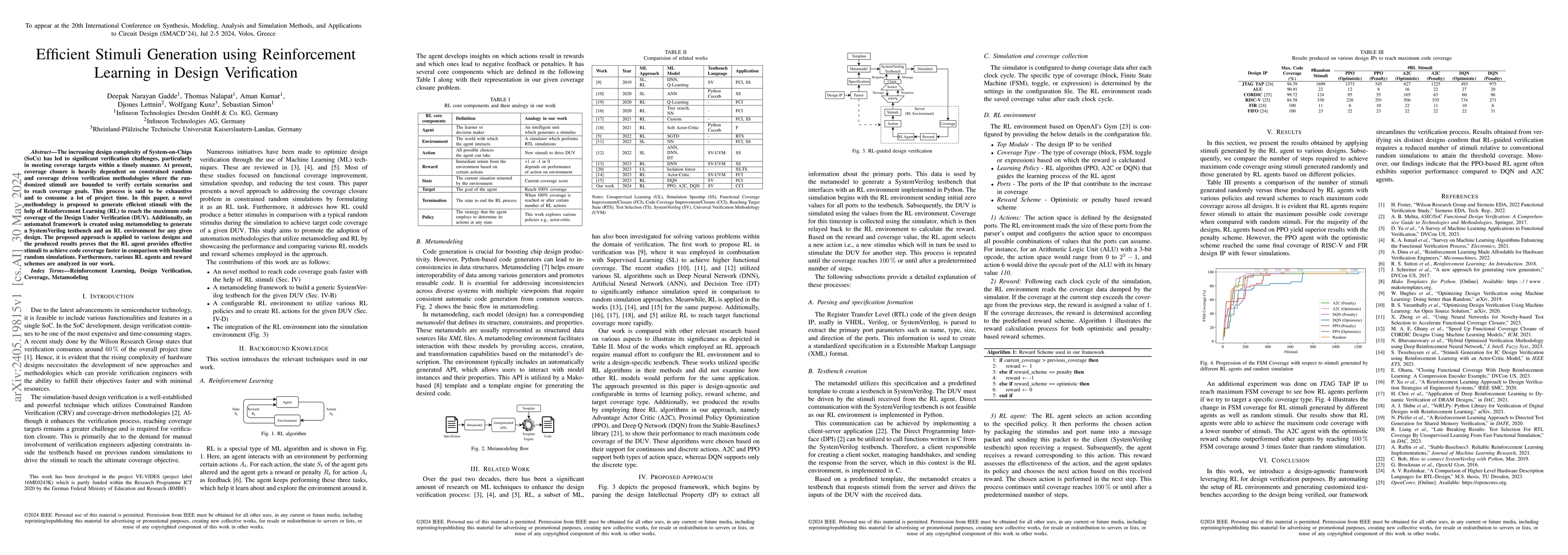 Thumbnail for Efficient Stimuli Generation using Reinforcement Learning in Design
  Verification