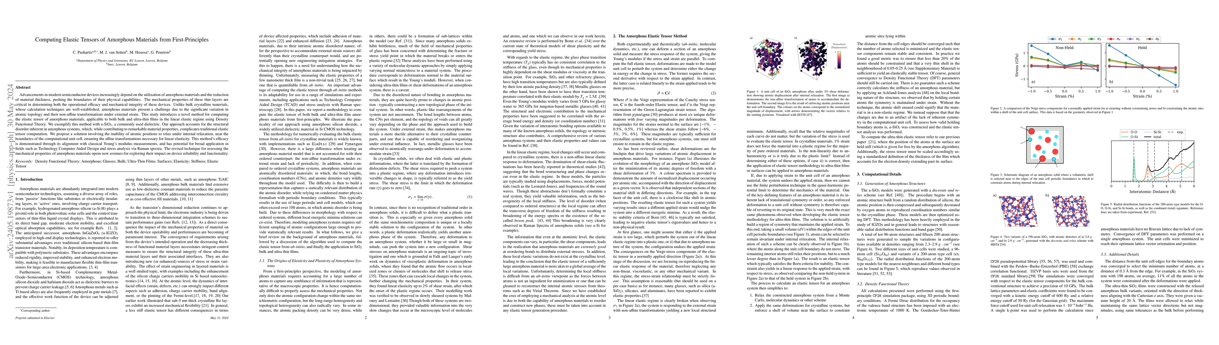 Thumbnail for Computing Elastic Tensors of Amorphous Materials from First-Principles