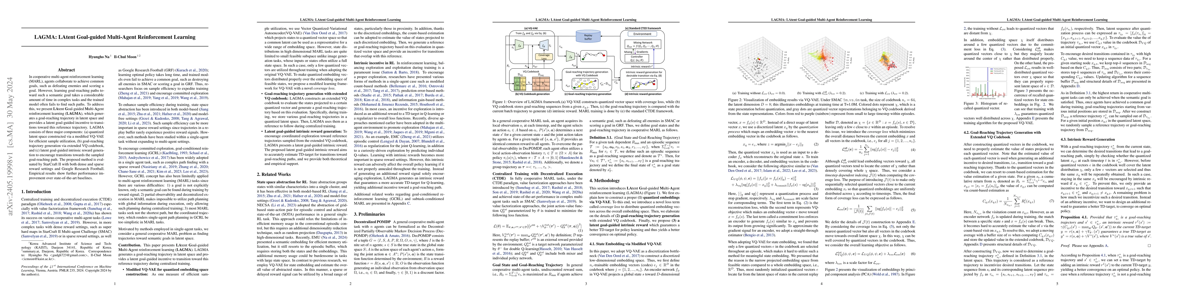 Thumbnail for LAGMA: LAtent Goal-guided Multi-Agent Reinforcement Learning