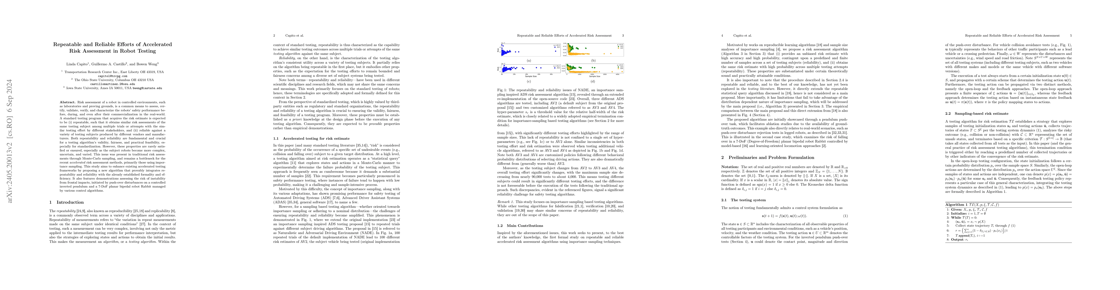 Thumbnail for Repeatable and Reliable Efforts of Accelerated Risk Assessment