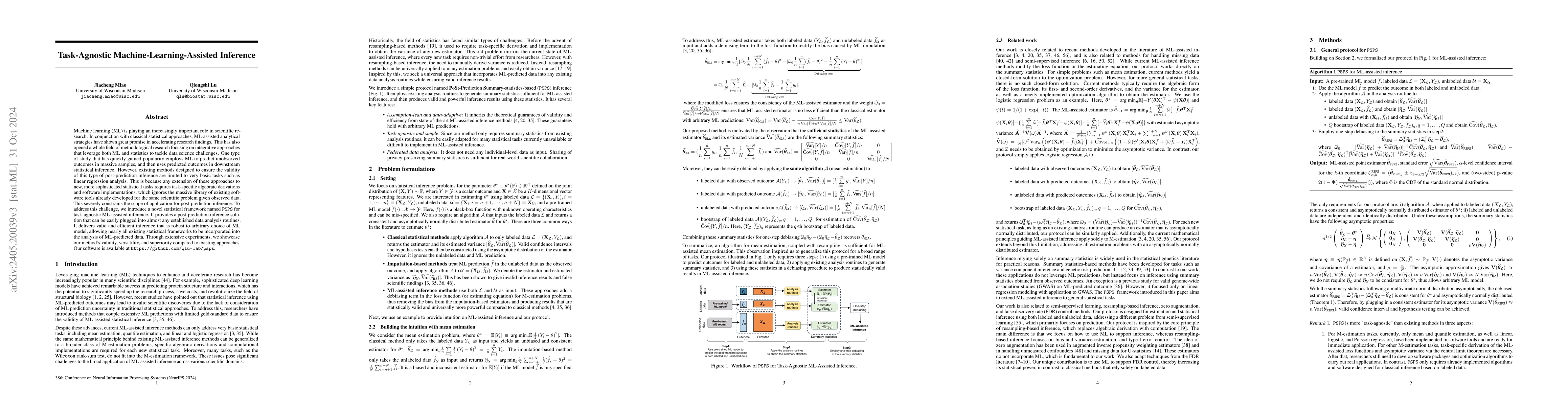 Thumbnail for Task-Agnostic Machine Learning-Assisted Inference