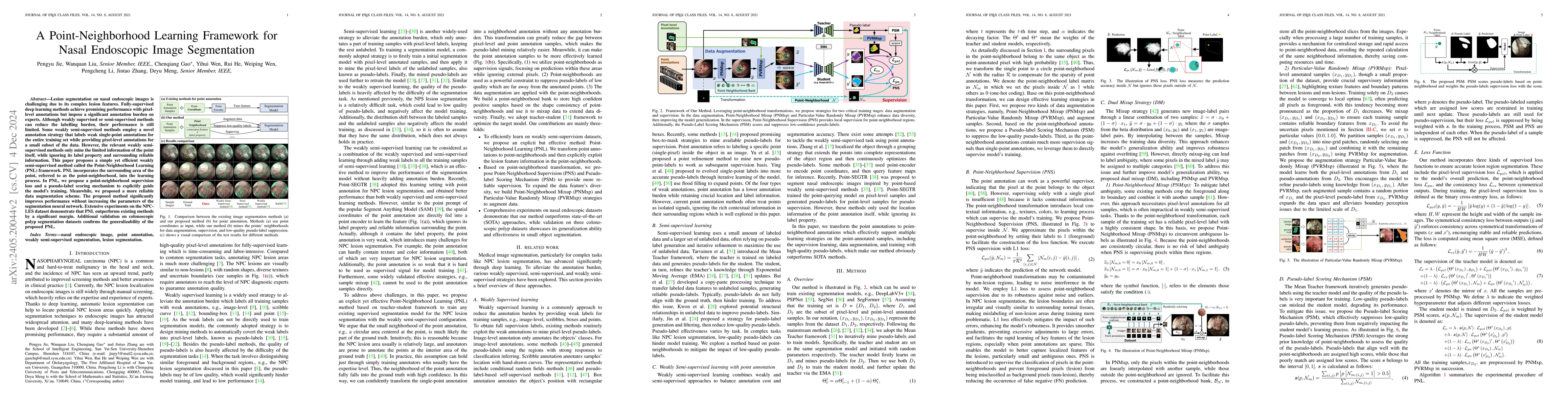 Thumbnail for A Point-Neighborhood Learning Framework for Nasal Endoscope Image
  Segmentation
