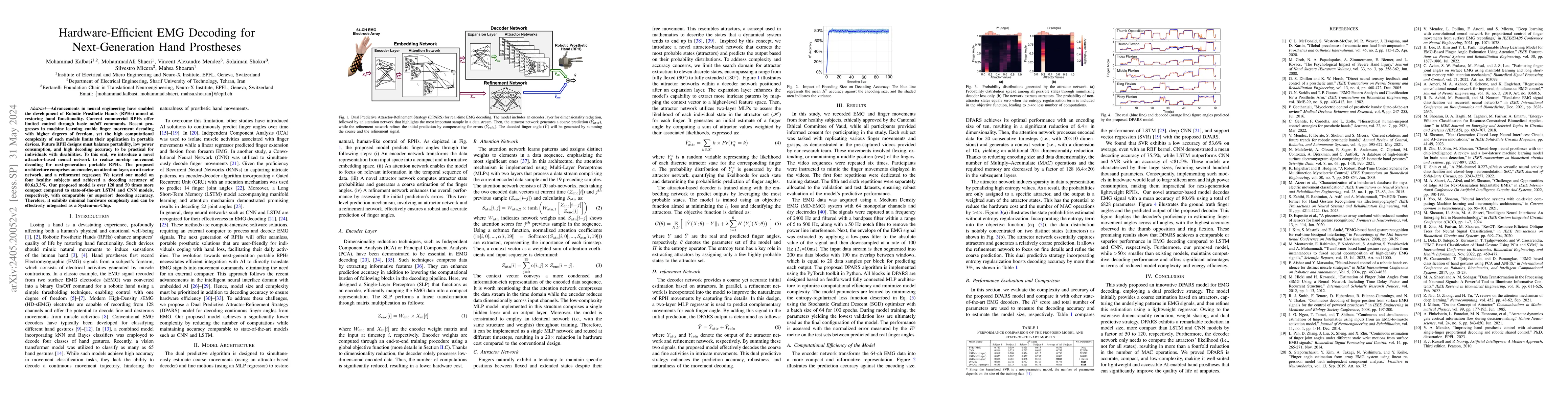 Thumbnail for Hardware-Efficient EMG Decoding for Next-Generation Hand Prostheses