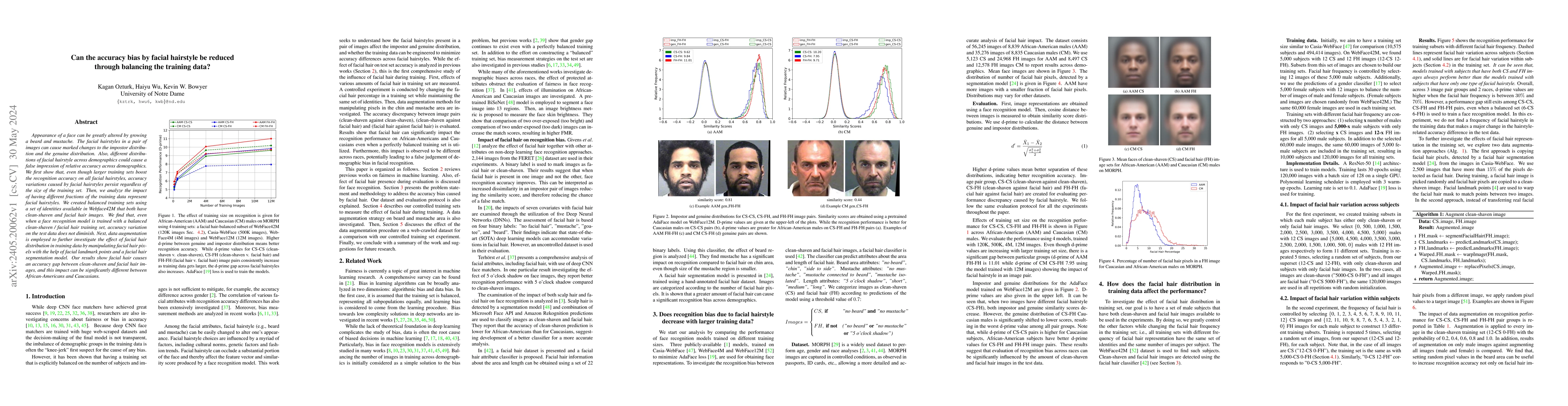 Thumbnail for Can the accuracy bias by facial hairstyle be reduced through balancing
  the training data?