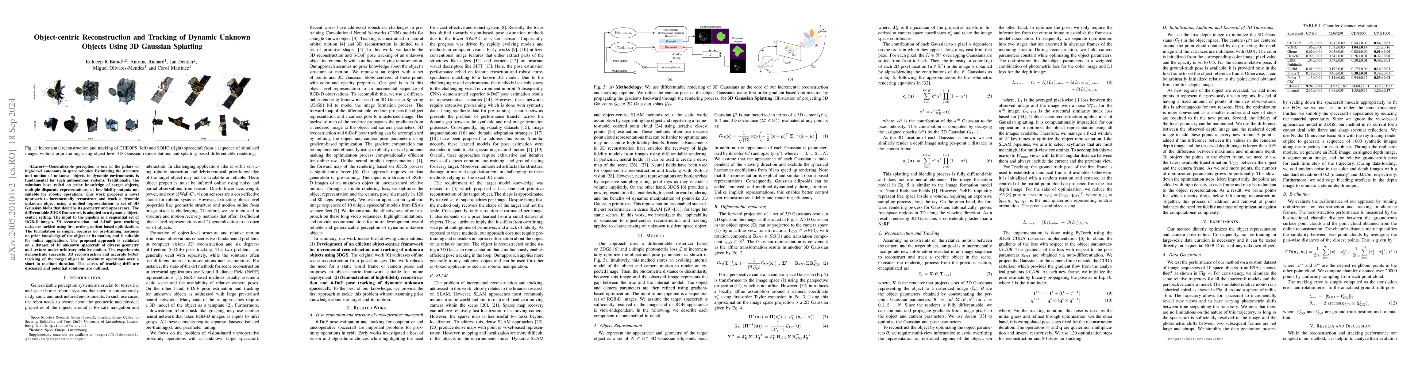 Thumbnail for Object-centric Reconstruction and Tracking of Dynamic Unknown Objects
  using 3D Gaussian Splatting