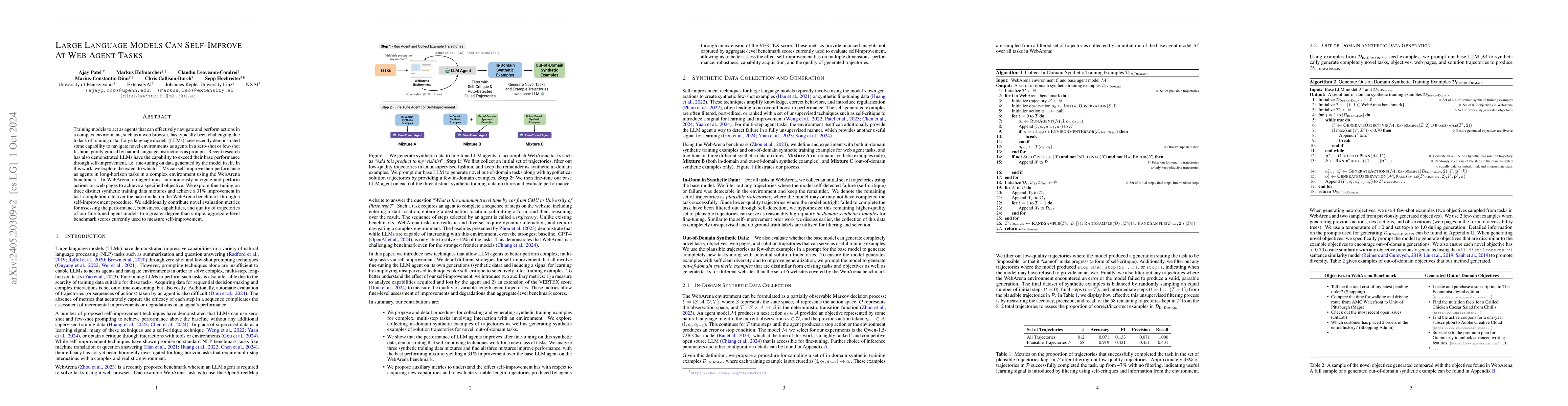 Thumbnail for Large Language Models Can Self-Improve At Web Agent Tasks