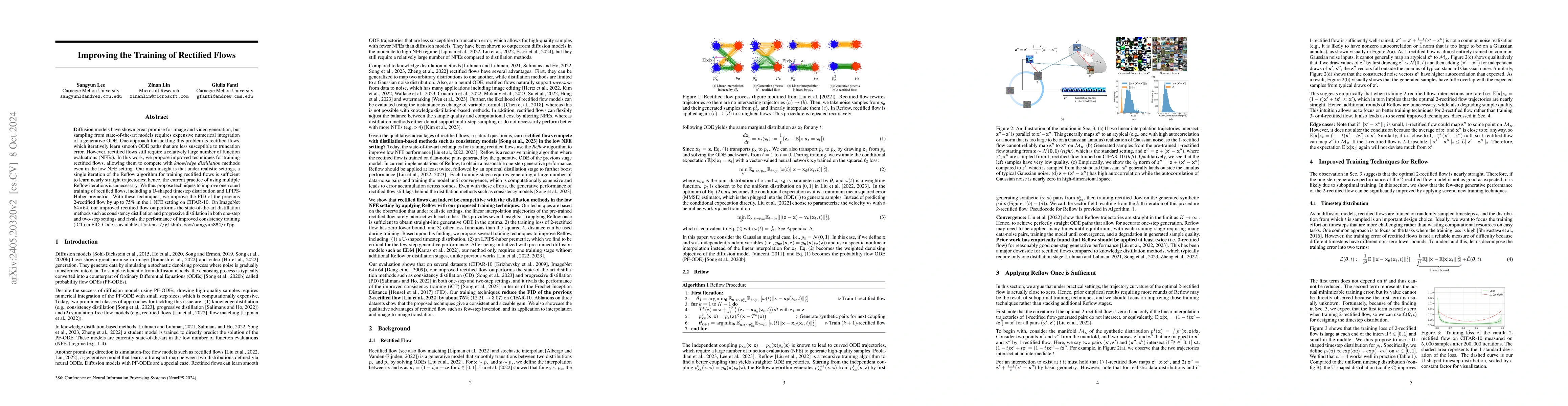 Thumbnail for Improving the Training of Rectified Flows