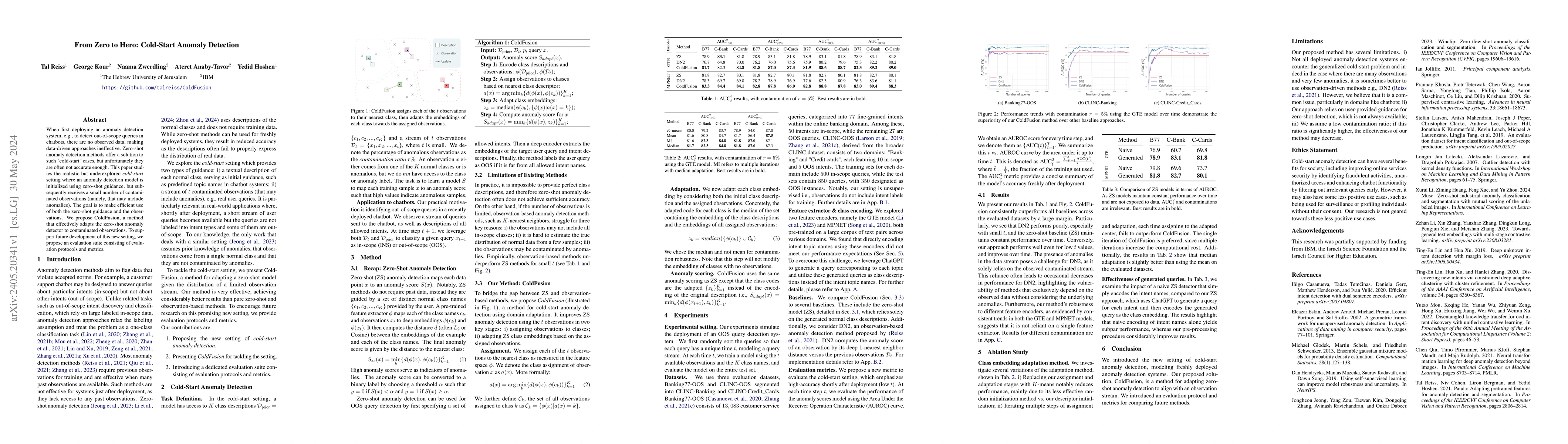 Thumbnail for From Zero to Hero: Cold-Start Anomaly Detection