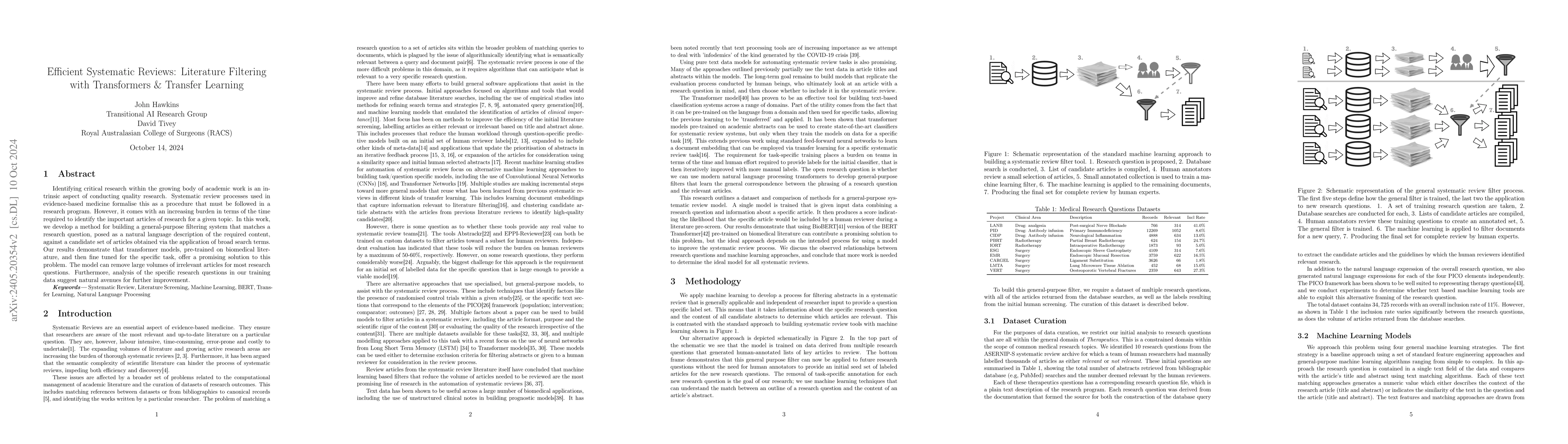 Thumbnail for Literature Filtering for Systematic Reviews with Transformers