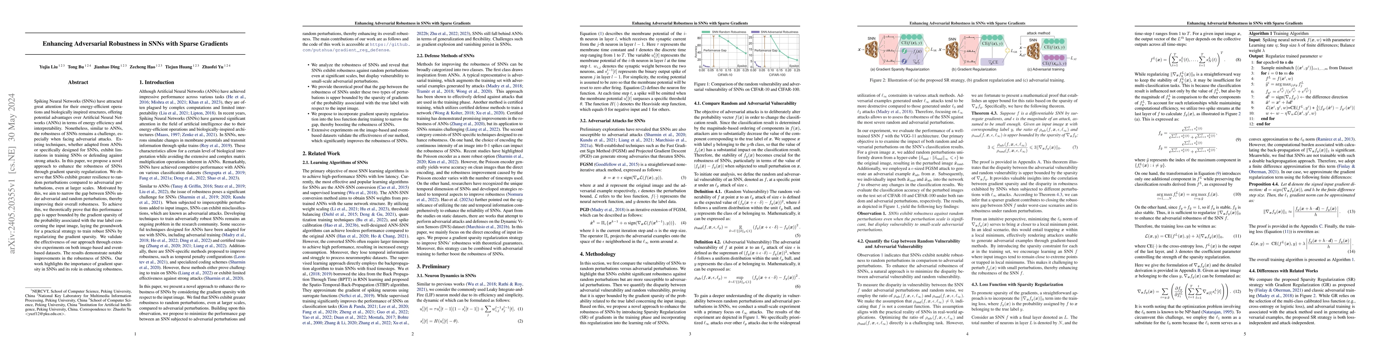 Thumbnail for Enhancing Adversarial Robustness in SNNs with Sparse Gradients