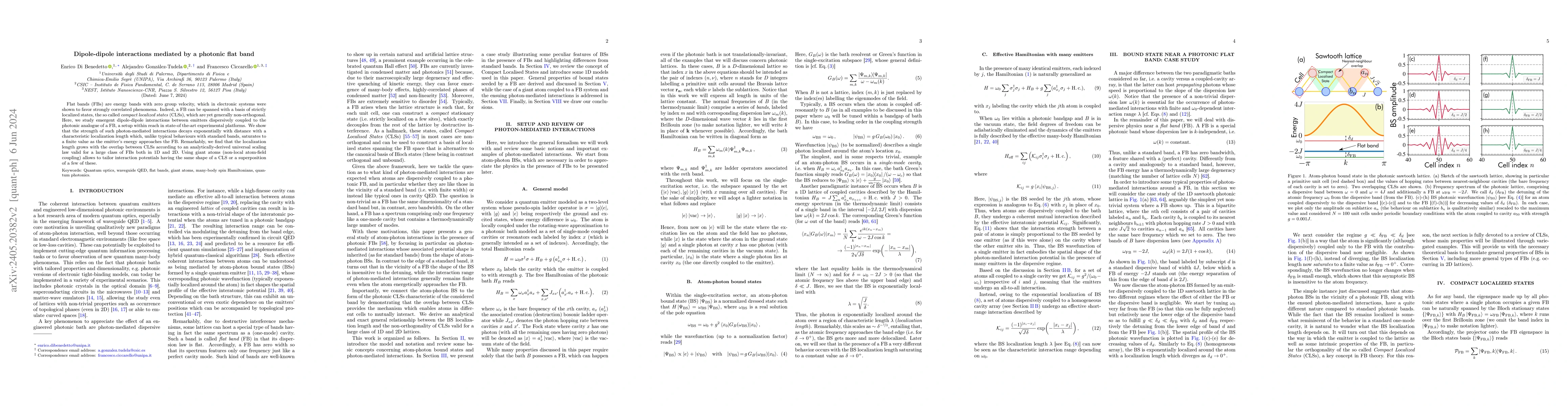 Thumbnail for Dipole-dipole interactions mediated by a photonic flat band