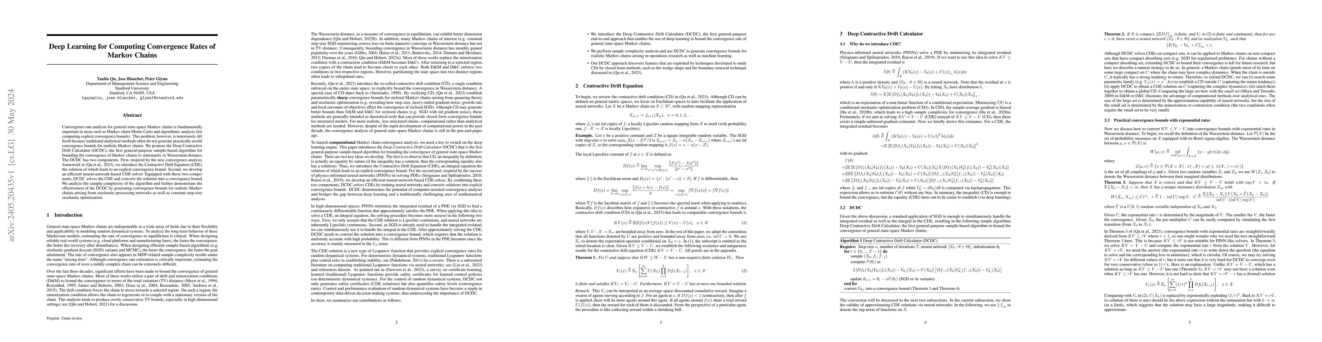 Thumbnail for Deep Learning for Computing Convergence Rates of Markov Chains