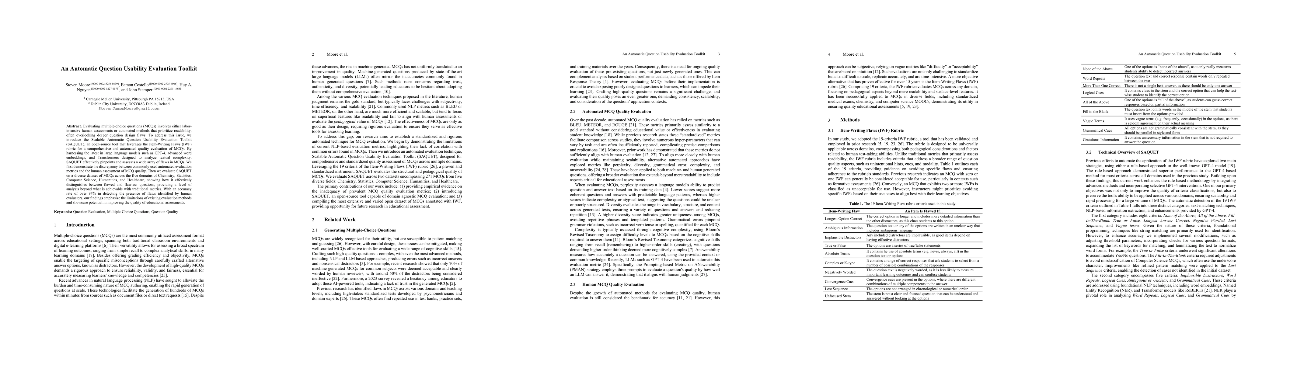 Thumbnail for An Automatic Question Usability Evaluation Toolkit