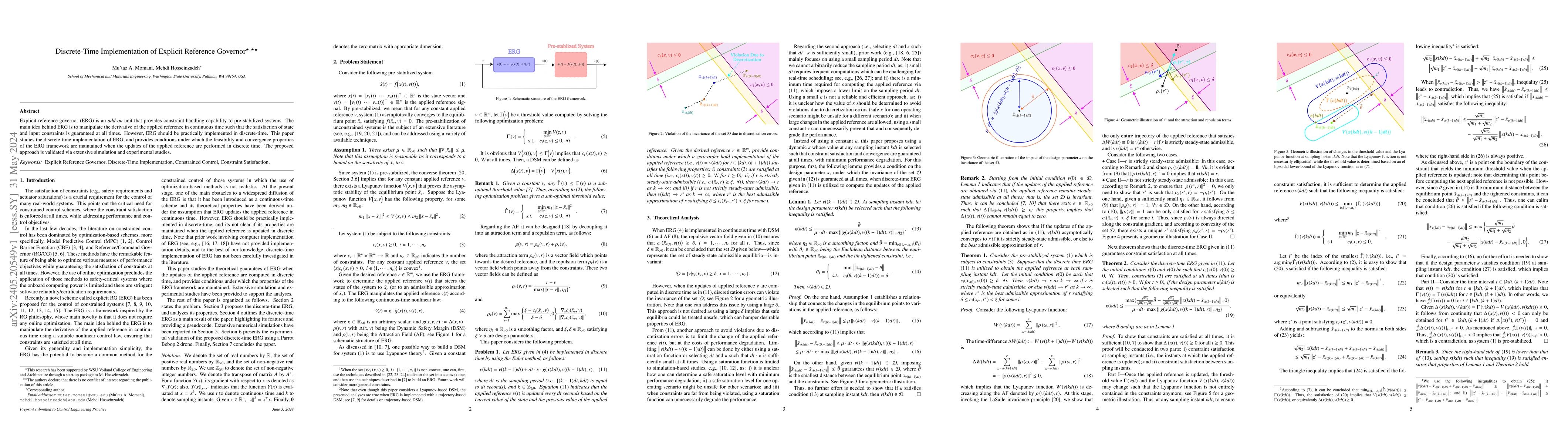 Thumbnail for Discrete-Time Implementation of Explicit Reference Governor