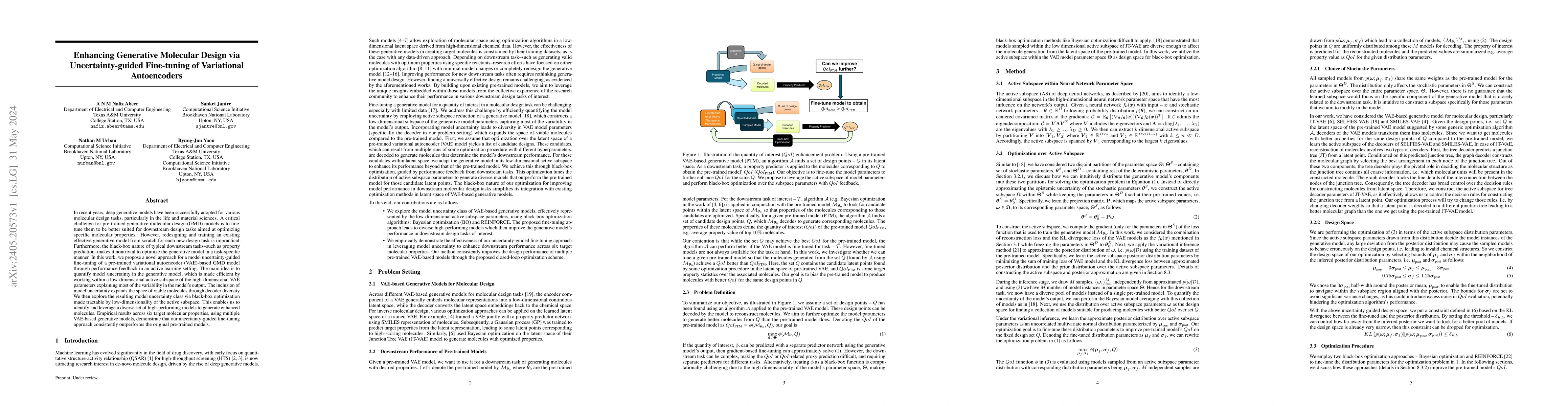Thumbnail for Enhancing Generative Molecular Design via Uncertainty-guided Fine-tuning
  of Variational Autoencoders