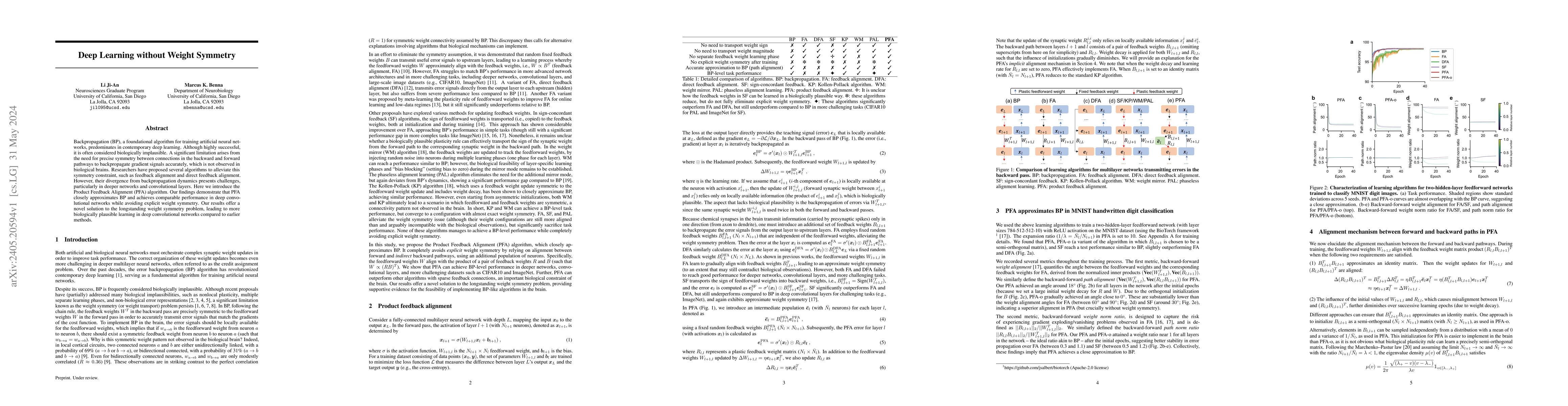 Thumbnail for Deep Learning without Weight Symmetry